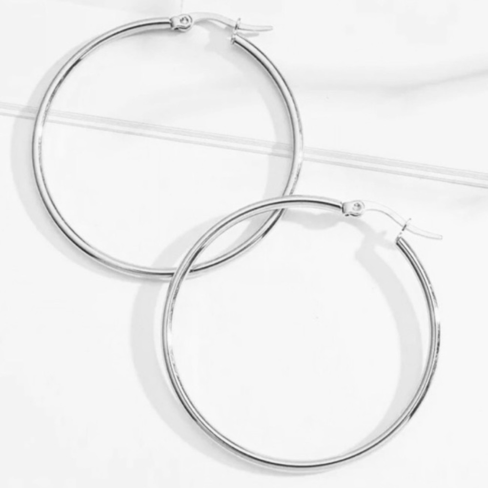 Hypoallergenic Stainless Steel Hoop Earrings NEW